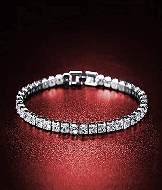 Bracelet 5MM Design Yellow Gold Color Cubic Zirconia
