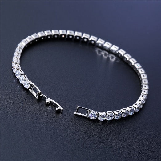 Bracelet 5MM Design Yellow Gold Color Cubic Zirconia