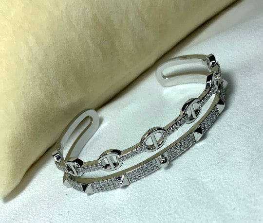 Jewelry Set 4 pieces Bracelet Necklace Earrings Ring Fashion Designer Style White Gold Color Diamond Emerald Zircon Great Gift