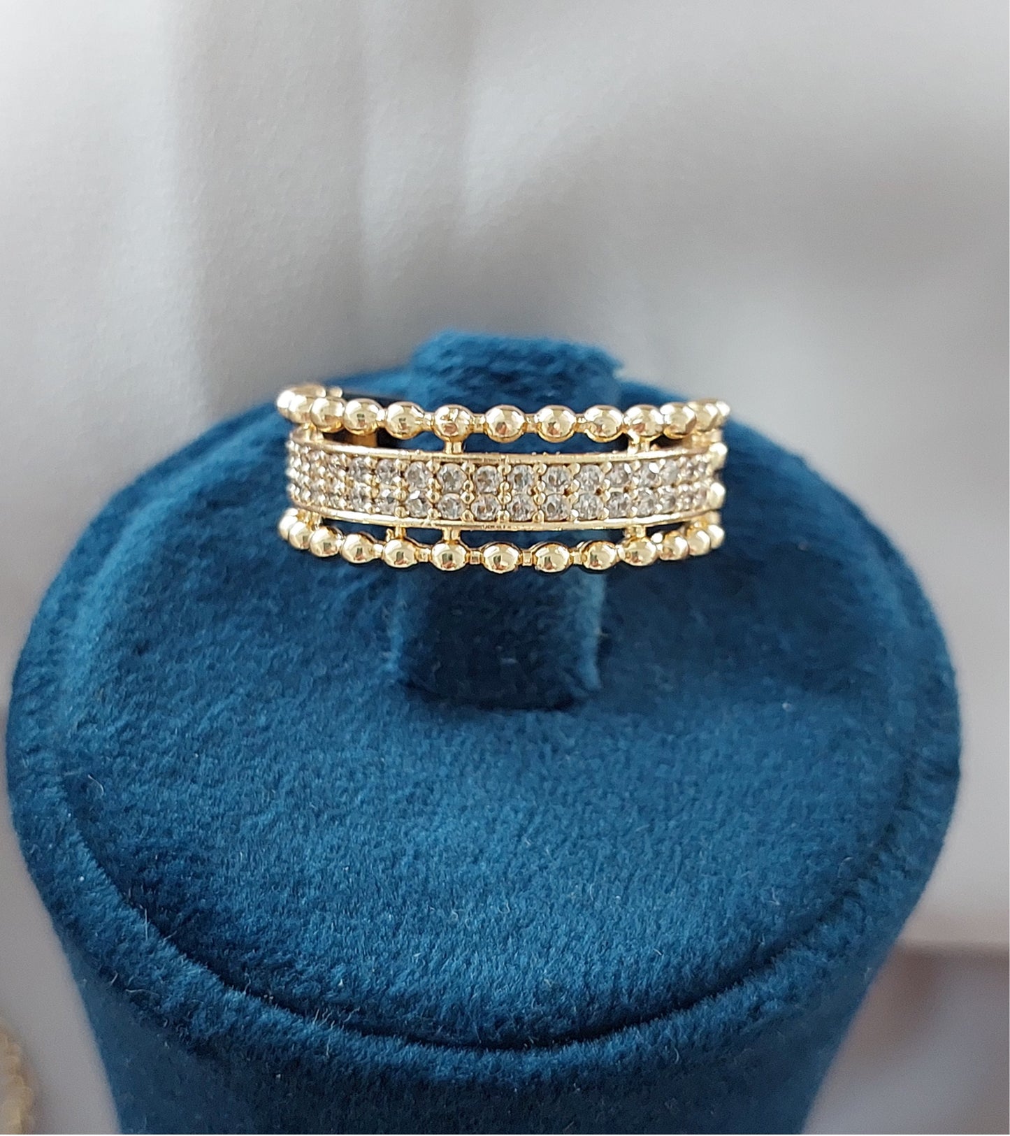 Great Gift Jewelry Set 4 pieces Bracelet Necklace Earrings Ring Asymmetric Style Gold Color Zircon