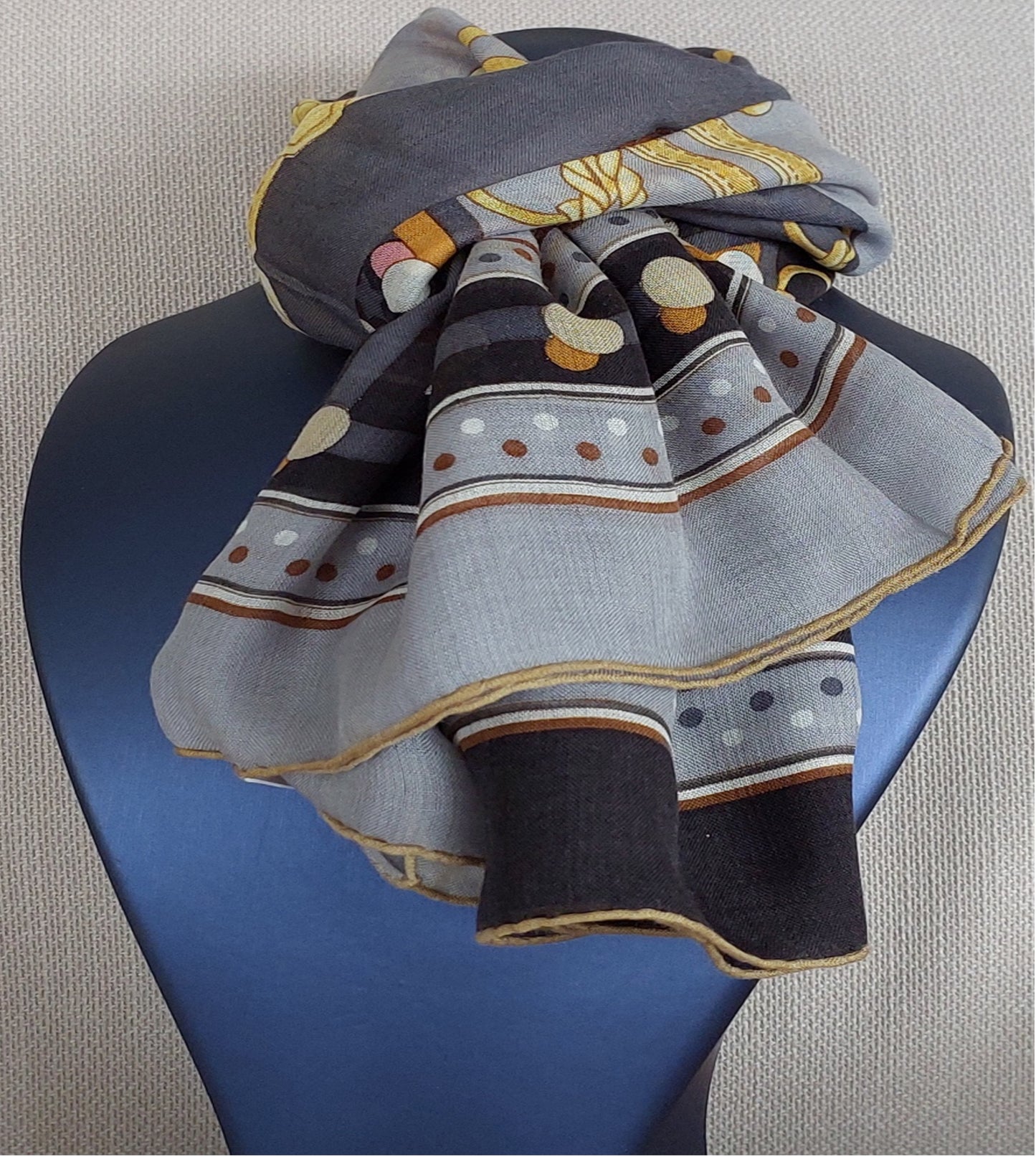 Woman Shawl Light Weight Cashmere and Silk 140 cm Black Grey Pink Yellow Colors Great Gift for Her