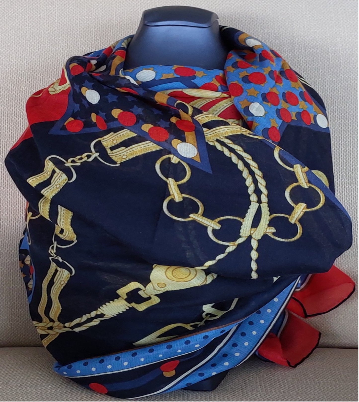 Woman Shawl Light Weight Cashmere and Silk 140 cm Red Navy Blue Yellow Colors Great Gift for Her