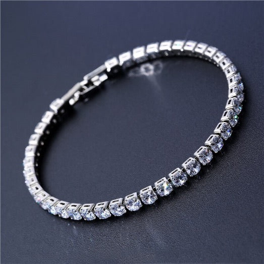 Armband 5MM Design Gelbgold Farbe Zirkonia