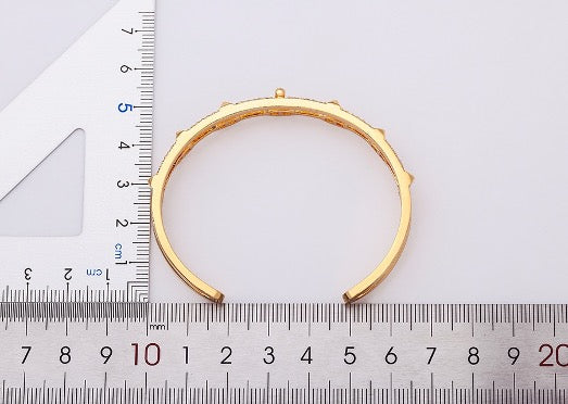 Boucles d'Oreilles Multi-Cercles Doré Zirconium