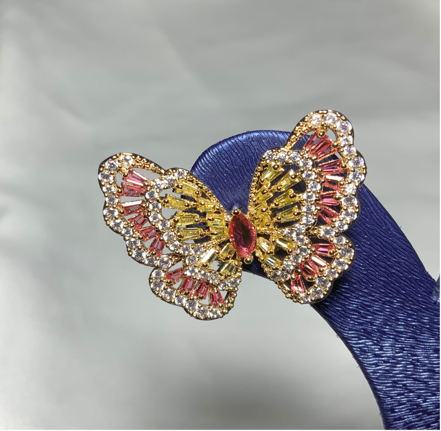 Boucles d'Oreilles Multi-Cercles Doré Zirconium