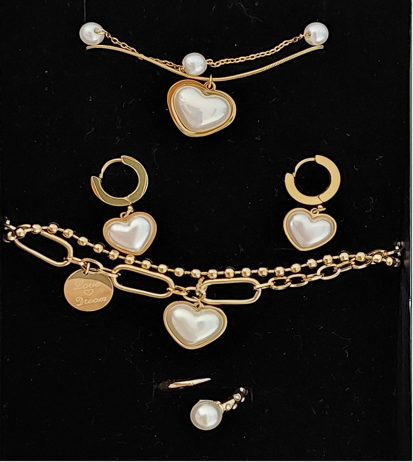 Pendientes Multi-Círculos Circonitas Color Oro
