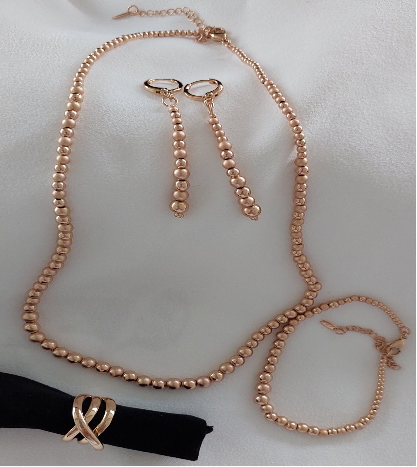Ohrringe Multi-Circles Goldfarbe Zirkonia