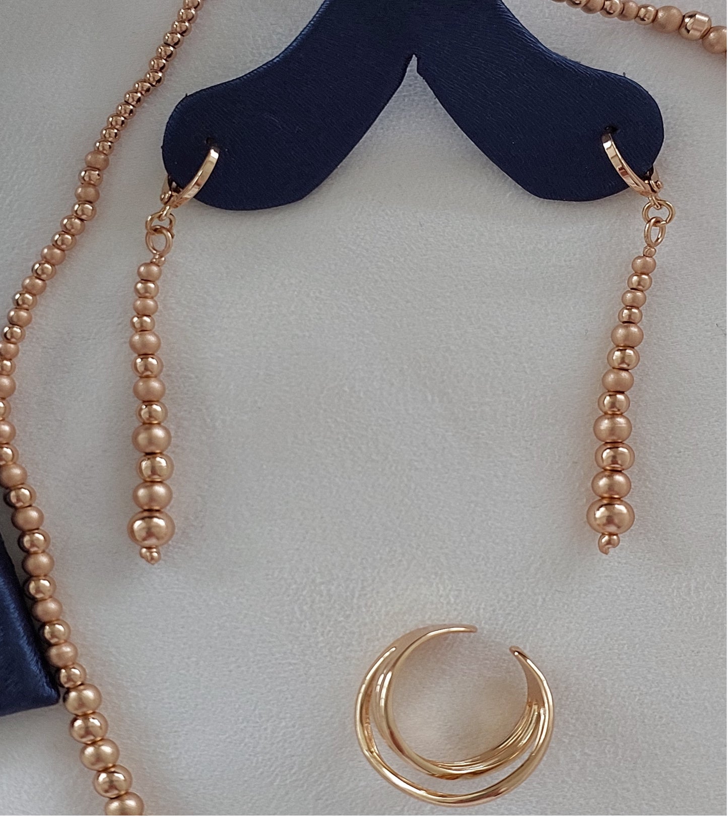 Ohrringe Multi-Circles Goldfarbe Zirkonia