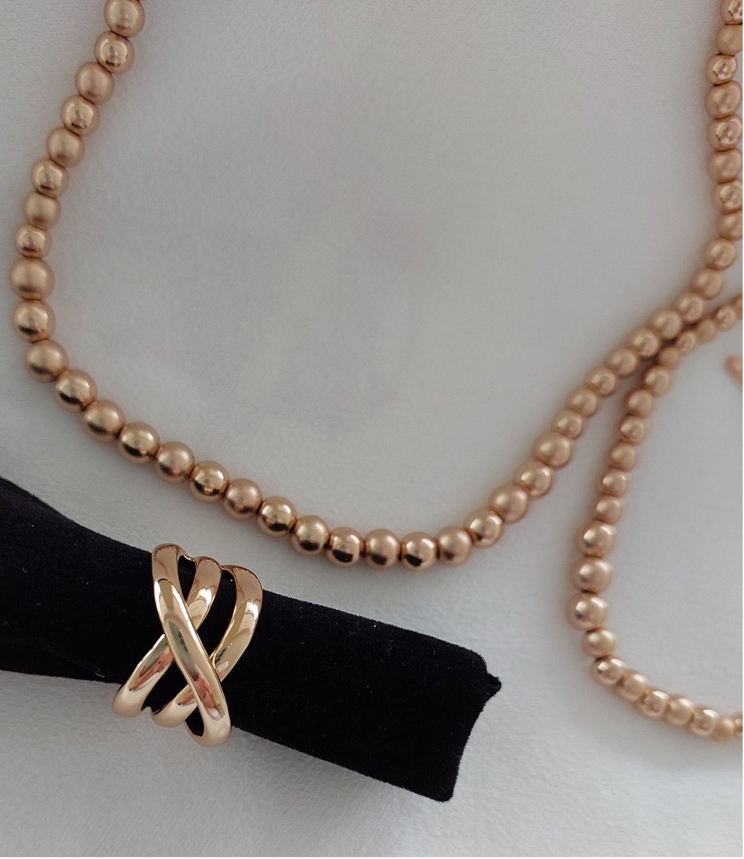 Ohrringe Multi-Circles Goldfarbe Zirkonia