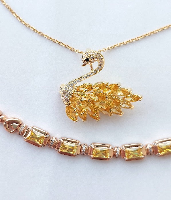 Ohrringe Multi-Circles Goldfarbe Zirkonia