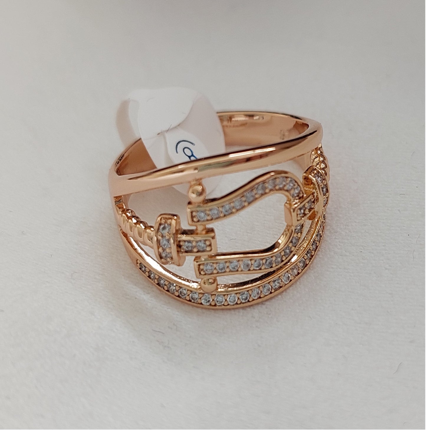 Ohrringe Multi-Circles Goldfarbe Zirkonia