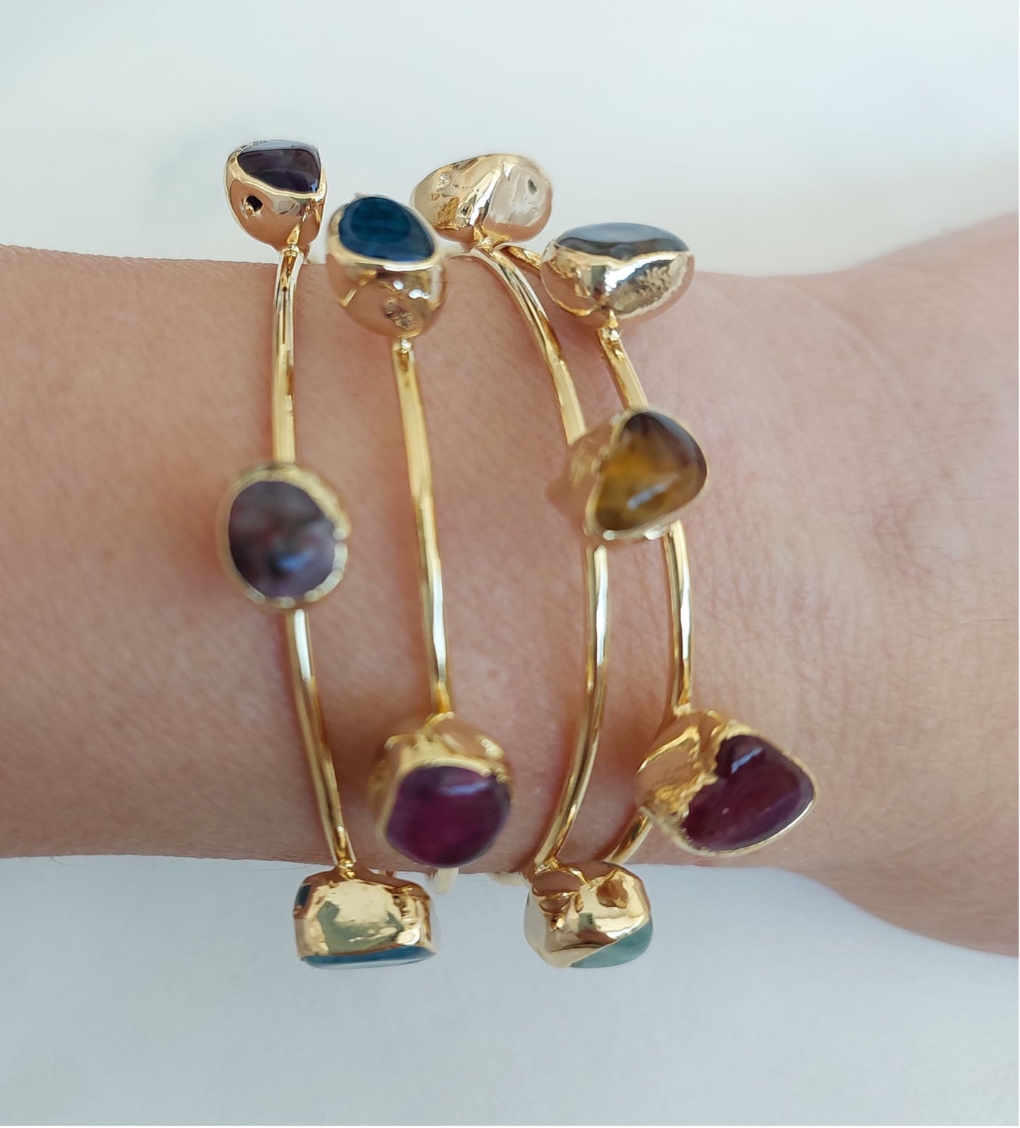 Jewelry Set Necklace Bracelet Ring 3 pieces Handmade Gemstones Blue Sodalite Great for Gifts
