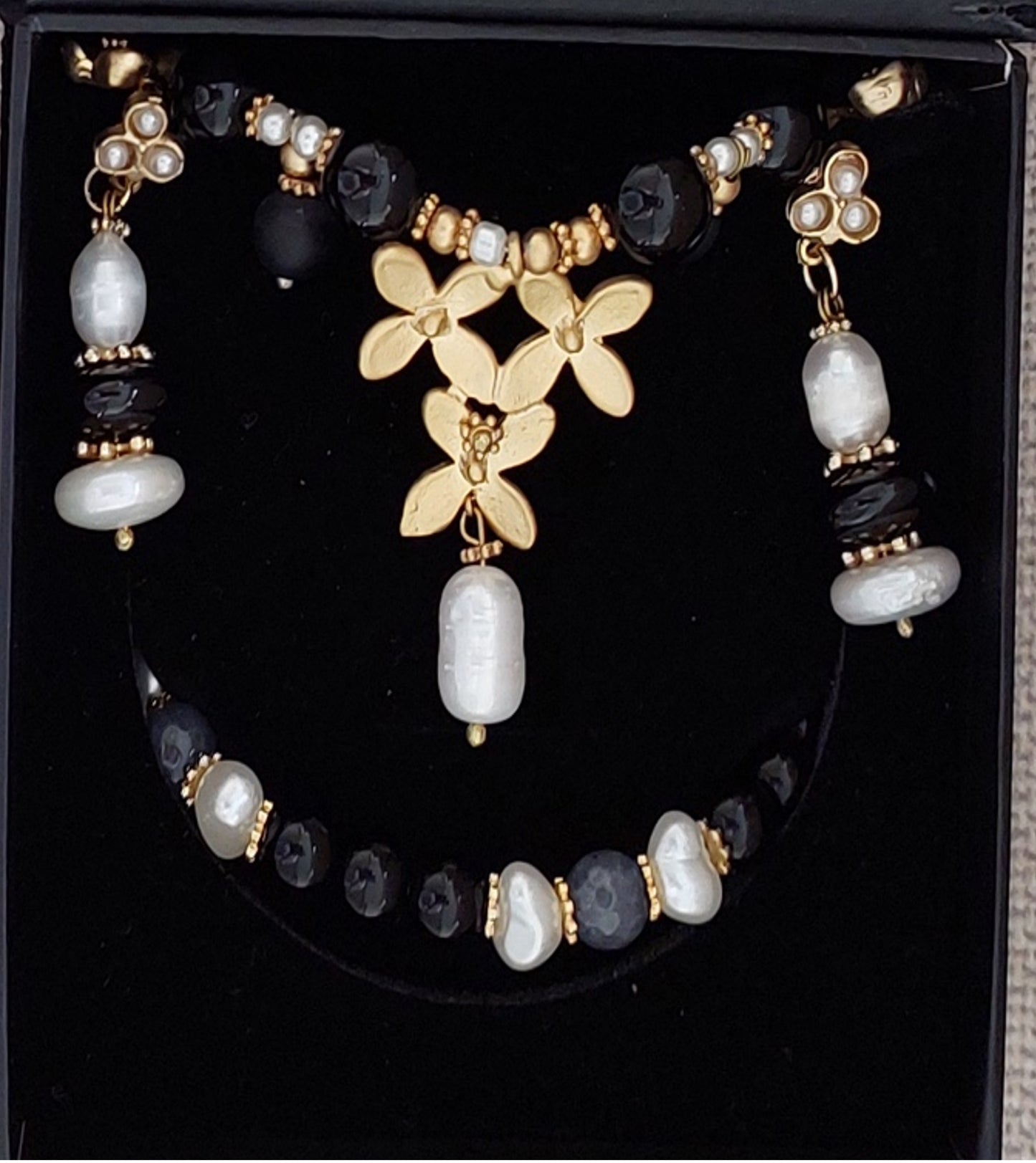 Schmuckset Halskette und Ring handgefertigte Edelsteine ​​Grüner Achat Malachit Tolles Geschenk für die Frau