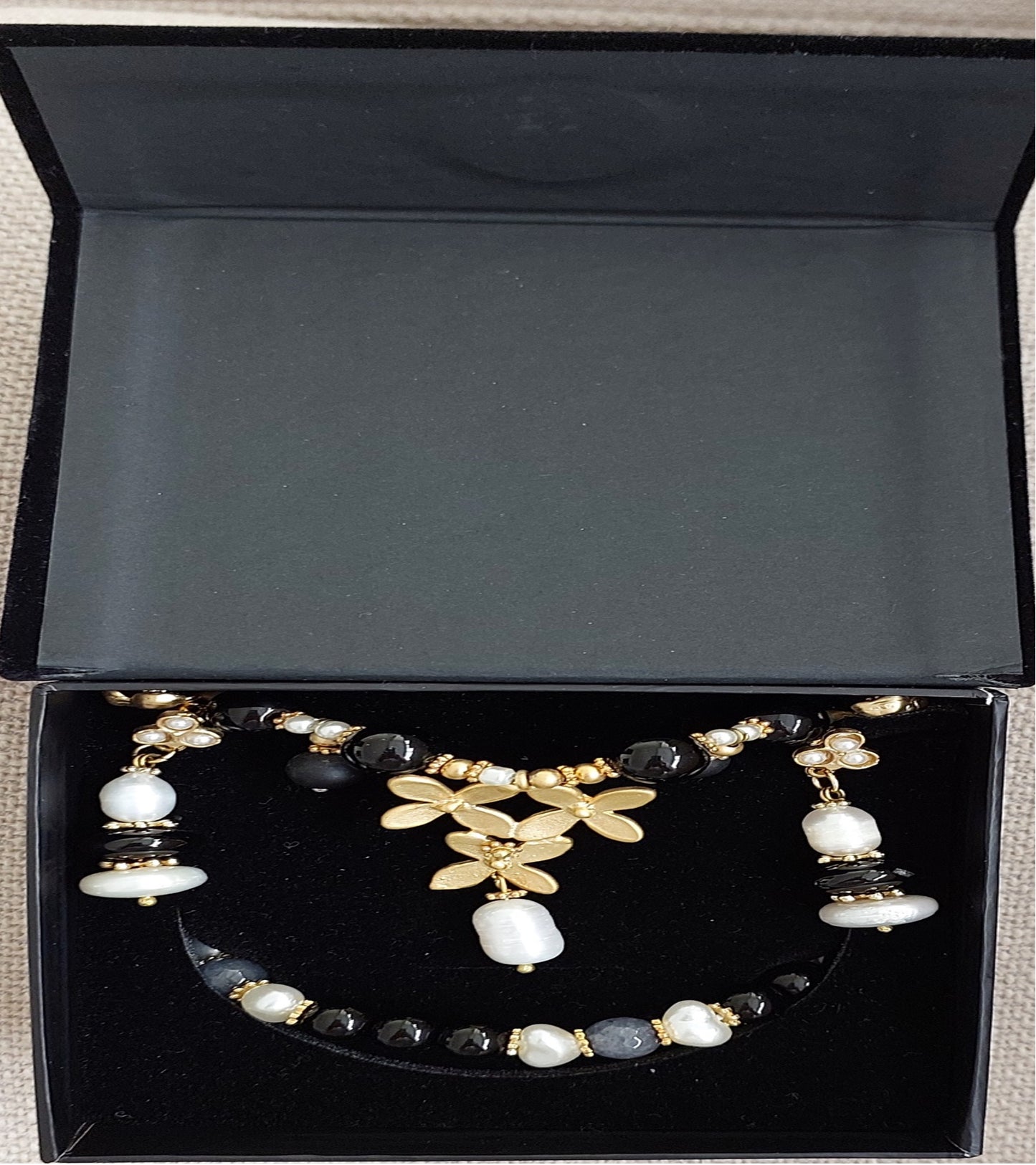 Schmuckset Halskette und Ring handgefertigte Edelsteine ​​Grüner Achat Malachit Tolles Geschenk für die Frau