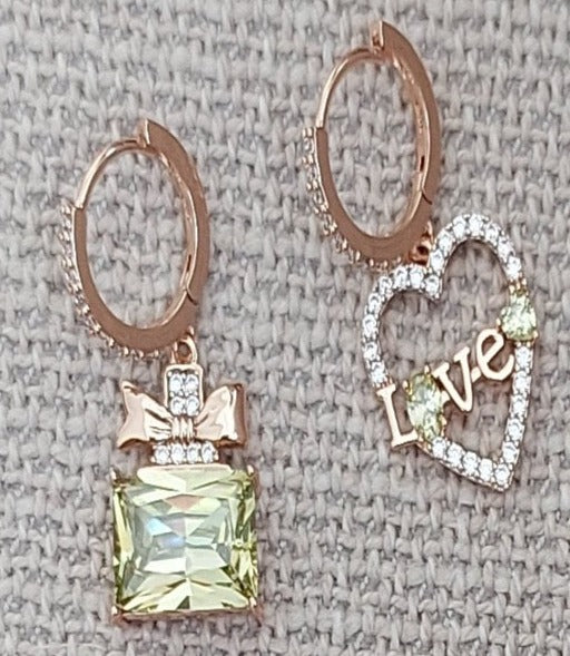 Ohrringe Multi-Circles Goldfarbe Zirkonia