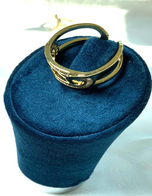 Rings Fashion Design Chain Style White Gold Color Zirconia