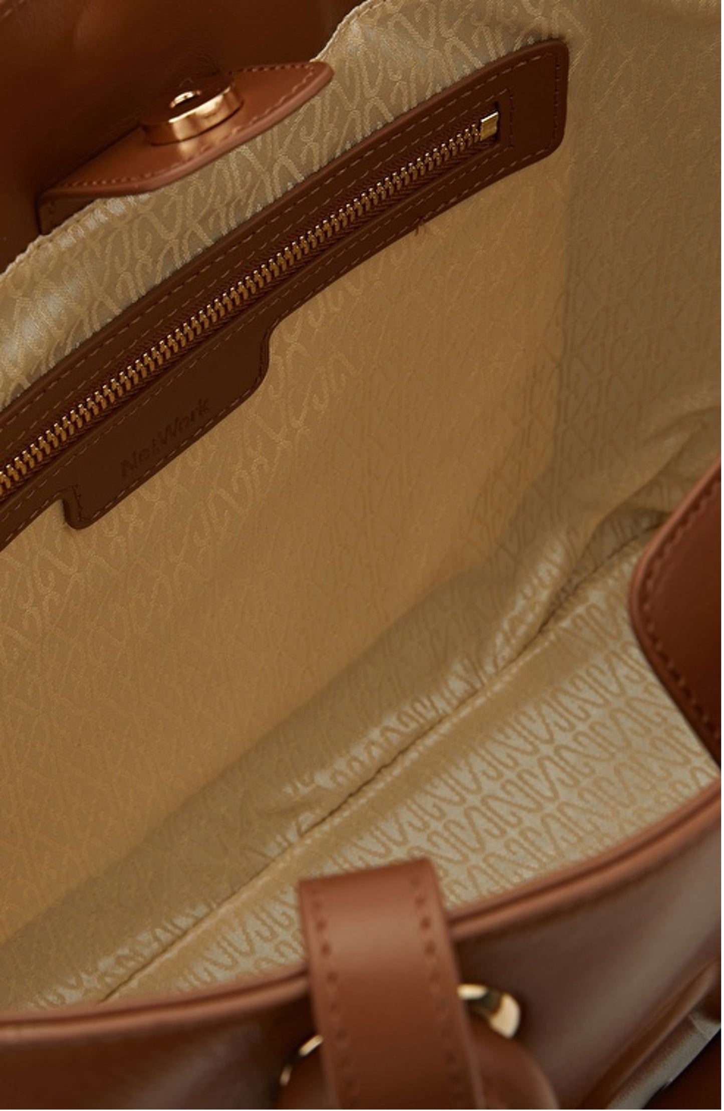 Woman Handbag 100% Leather Bag Brown Color Handle and Shoulder Strap