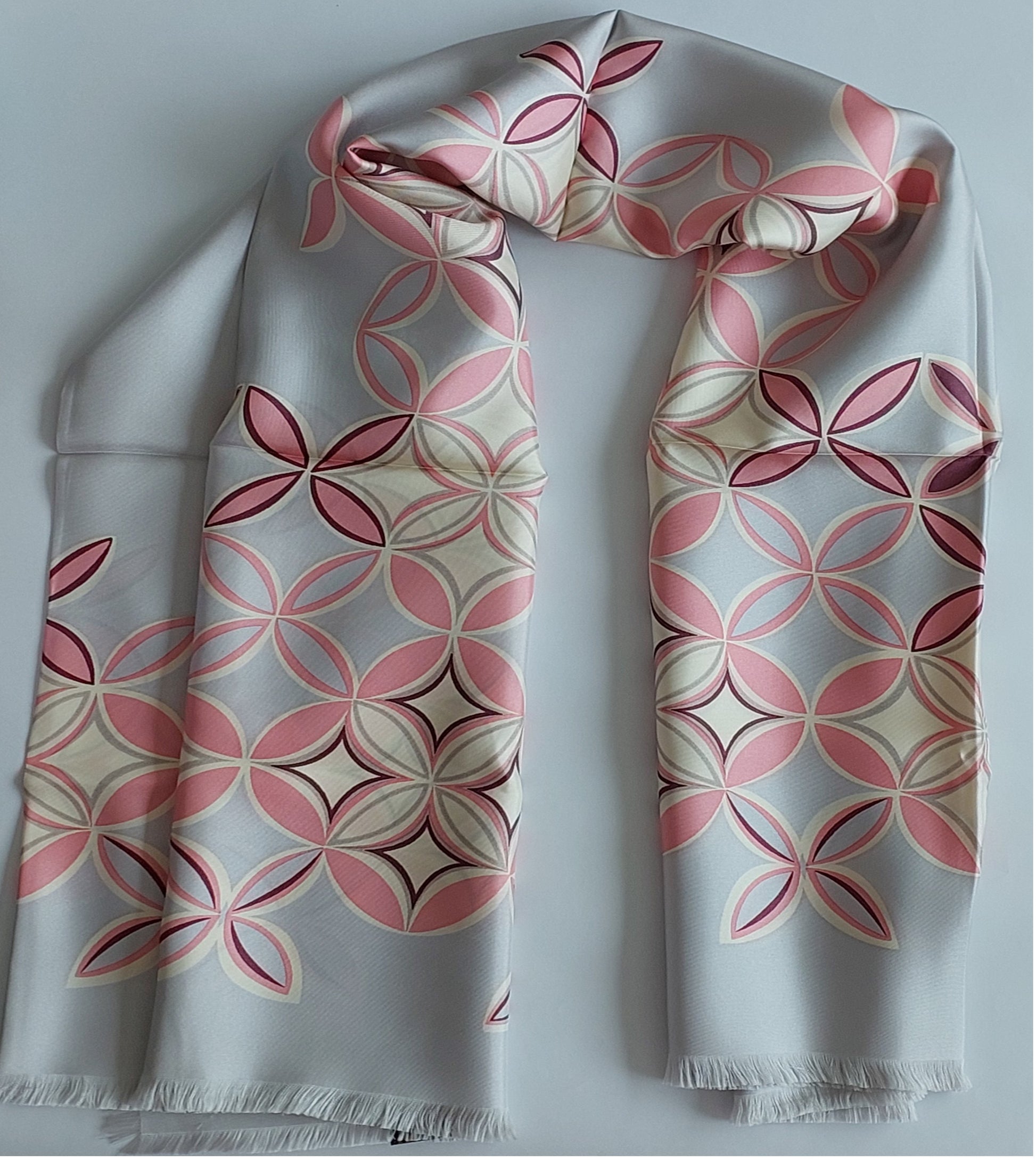 Louis Vuitton 100% Silk Scarf, Made In Italy